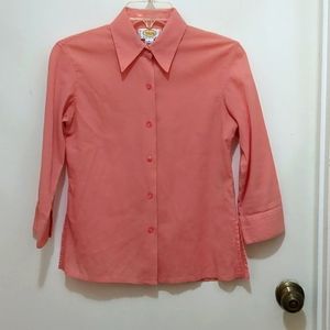 Talbots Top Size P Coral Pink